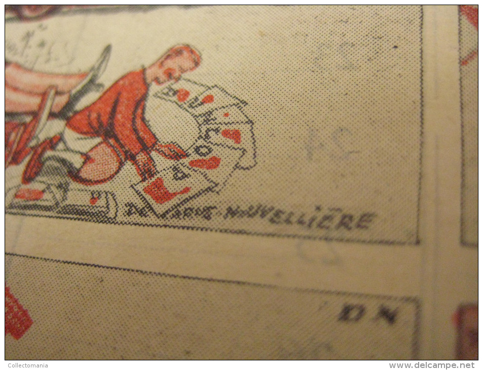 Agenda DUNLOP pneus 1930 comics illustrations Pierre Delarue-Nouvellière & JEAN ROUTIER & J. WANKE - B.D.  Hergé strips