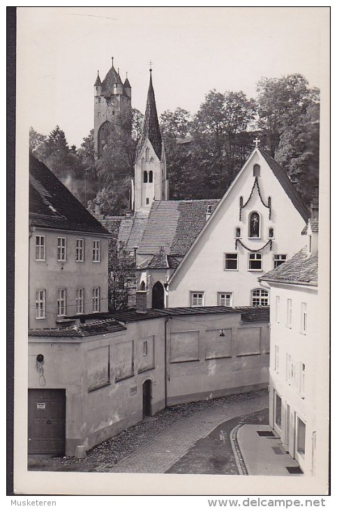 Germany PPC Kaufbeuren "Papier-Strobl" Leonar Echte Real Photo Véritable (2 Scans) - Kaufbeuren