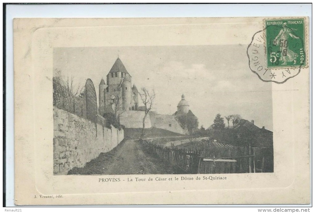 Provins-La Tour De César Et Le Dôme De Saint-Quiriace-(CPA) - Provins