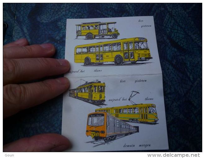 AA3-2 LC138  Petit Calendrier STIB 1973 Bus Tram - Petit Format : 1971-80