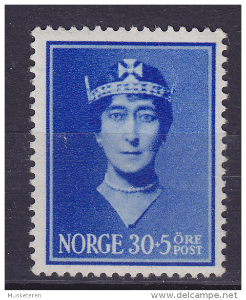 Norway 1939 Mi. 206    30 Ø + 5 Ø Hilfsfond "Königin Maud" Für Kinder MH* - Ungebraucht