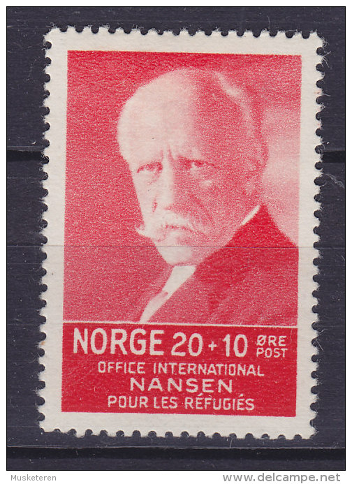 Norway 1935 Mi. 174    20 Ø + 10 Ø Internationaler Nansen-Fonds Für Flüchtlinge In Genf Fridtjof Nansen MH* - Nuovi