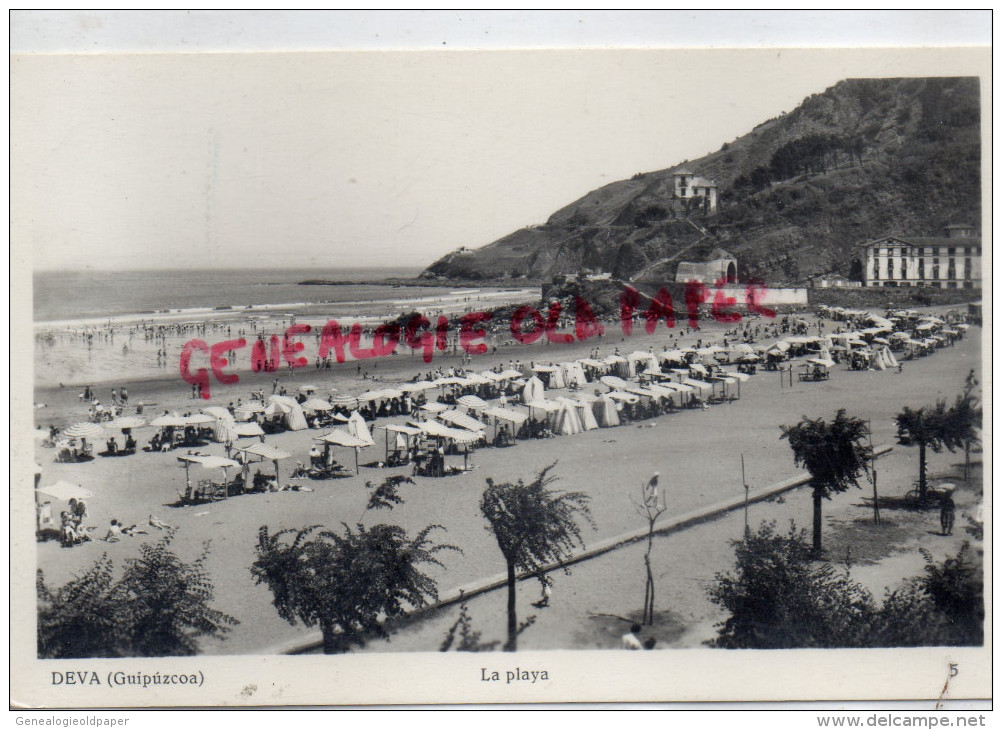 ESPAGNE - DEVA  GUIPUZCOA  LA PLAYA   CARTE PHOTO - Autres & Non Classés