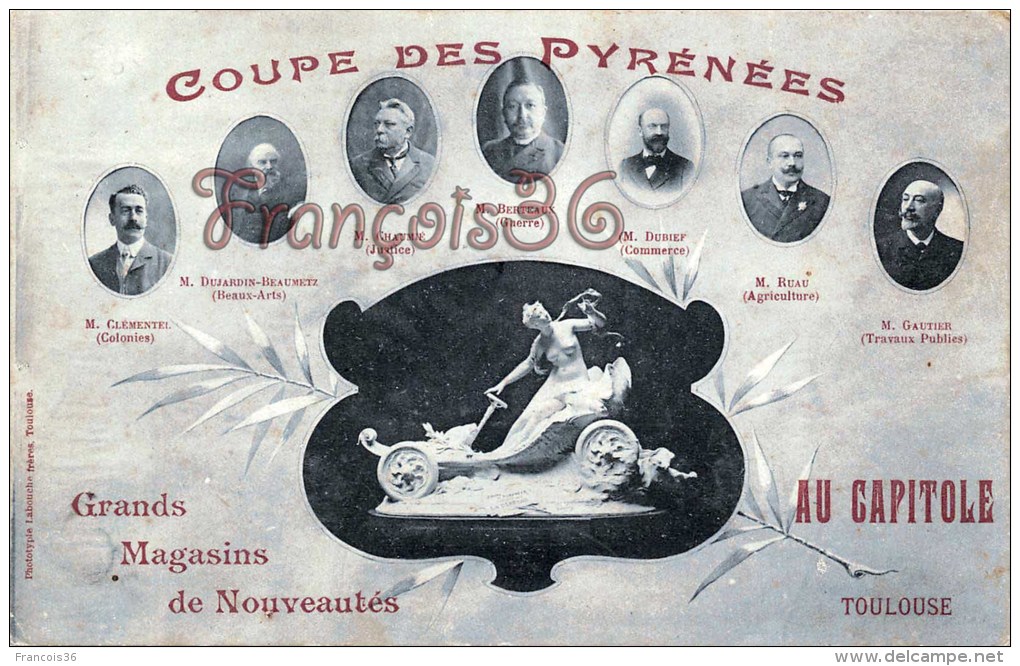 (31) Toulouse - Coupe Des Pyrénées Au Capitole - Pub - Grands Magasins De Nouveautés - 2 SCANS - Toulouse