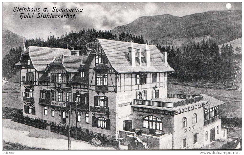 Steinhaus Am SEMMERING (NÖ) / Hotel Stuhleckerhof, Gel.1923 - Semmering