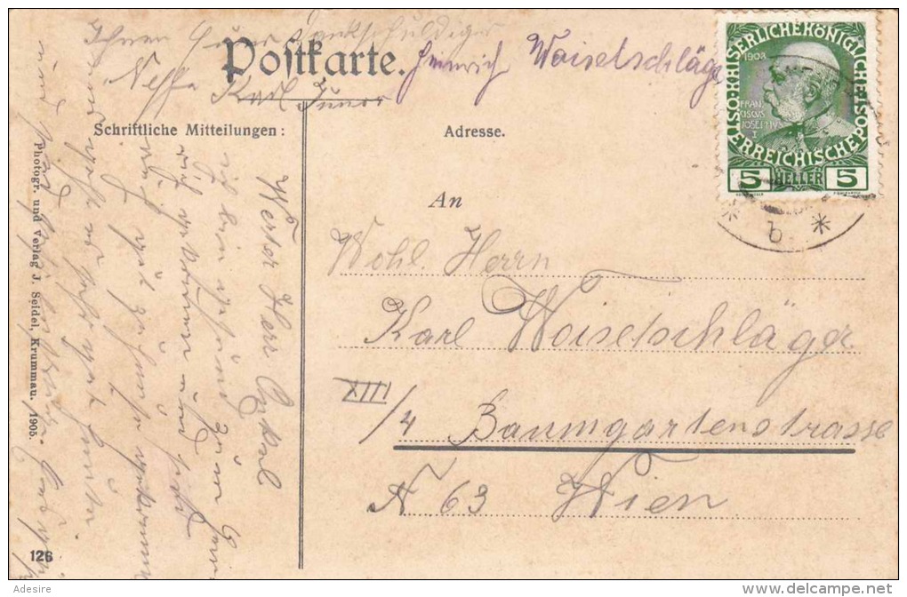 HOHENFURT (Böhmen) / Maria Rast, Gel.1910? - Böhmen Und Mähren