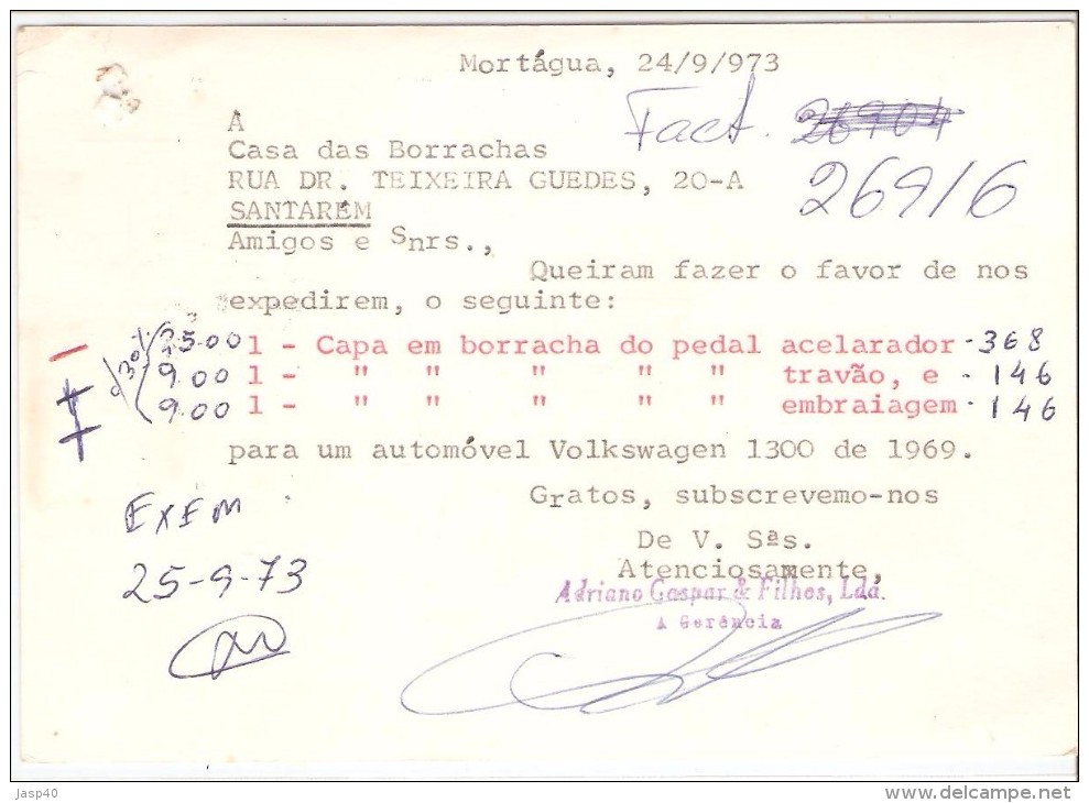 POSTAL CIRCULADO EM PORTUGAL - Lettres & Documents