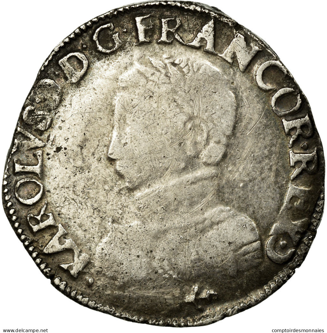 Monnaie, France, Teston, 1564, Bayonne, TB+, Argent, Duplessy:1069 - 1560-1574 Karel I