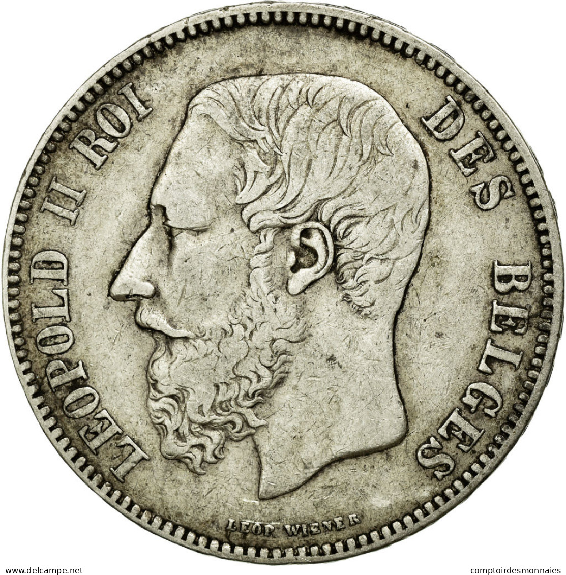 Monnaie, Belgique, Leopold II, 5 Francs, 5 Frank, 1867, TTB, Argent - 5 Frank