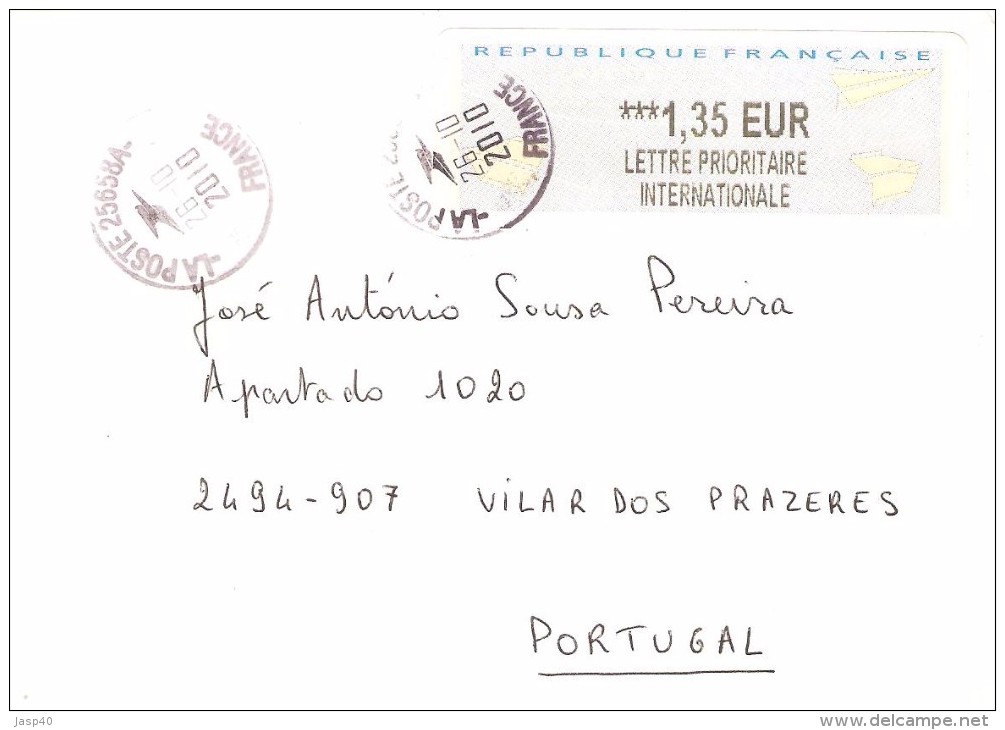 CARTA CIRCULADA DE FRANÇA PARA PORTUGAL - Covers & Documents