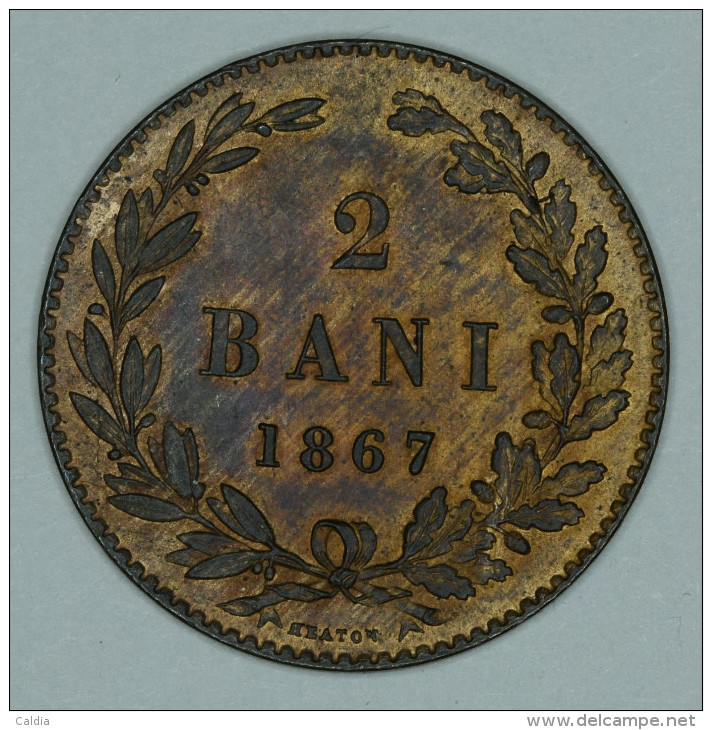 Roumanie Romania Rumänien 2 Bani 1867 " HEATON " UNC - Rumänien