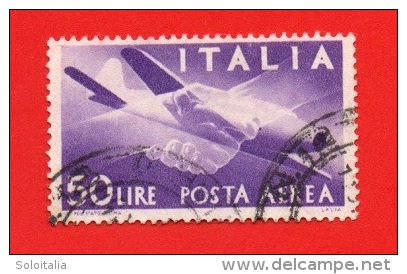 1945/46 (A134/l) Democratica  Lire 50 Rutota III - Usato - Leggi Il Messaggio Del Venditore - Airmail