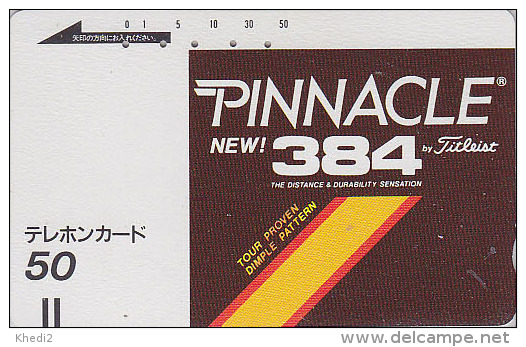 Télécarte Ancienne Japon / 110-4477 - PINNACLE 384 - Japan Front Bar Phonecard / A - Balken Telefonkarte - Japan