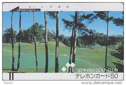 Télécarte Ancienne Japon / 110-4478 - Sport - SENNARI GOLF CLUB - Japan Front Bar Phonecard / B - Balken Telefonkarte - Sport