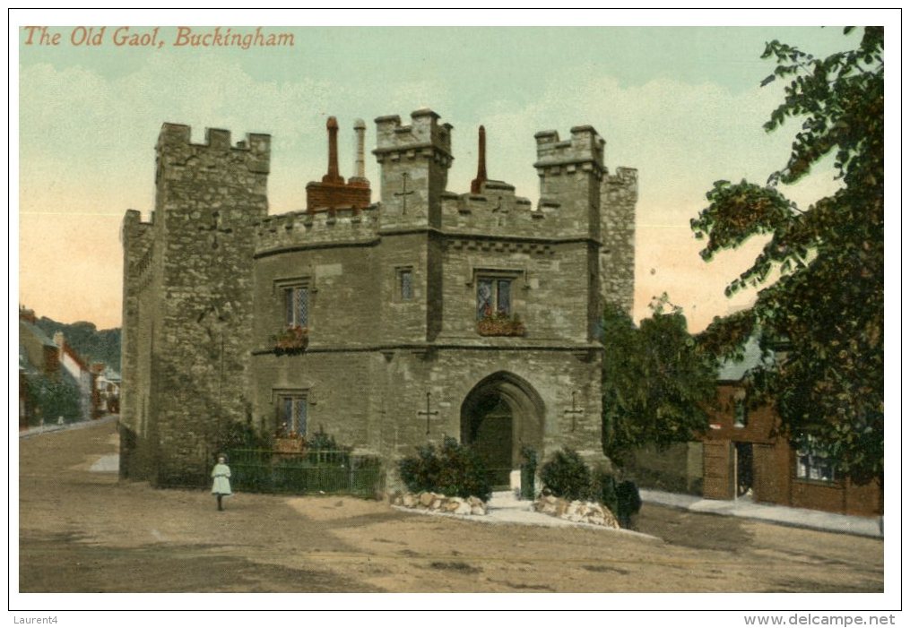 (PH 222) Very Old Postcard - Carte Ancienne - Buckingham Old Gaol - Gefängnis & Insassen