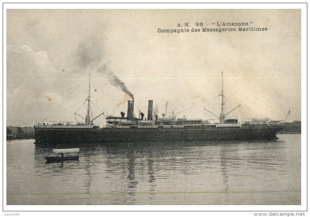 (PH 222) Very Old Postcard - Carte Ancienne - Cruise Ship Amazone - Dampfer