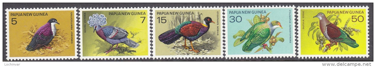 PAPUA NEW GUINEA, 1977 BIRDS 5 MNH - Papouasie-Nouvelle-Guinée