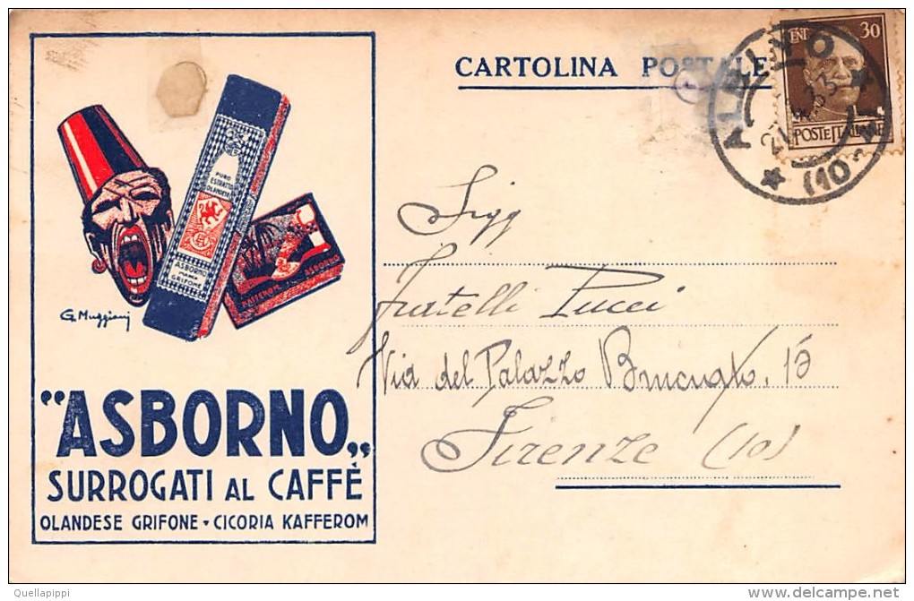 02962 "ALBINO (BERGAMO) DROGHERIA SANTO GOISIS - ASBORNO SURROGATI AL CAFFE' - OLANDESE GRIFONE - CICORIA KAFFEROM" 1933 - Bergamo