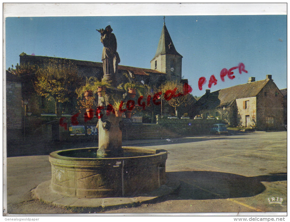 23 - ROYERE - LA PLACE  LA FONTAINE ET L' EGLISE - Royere