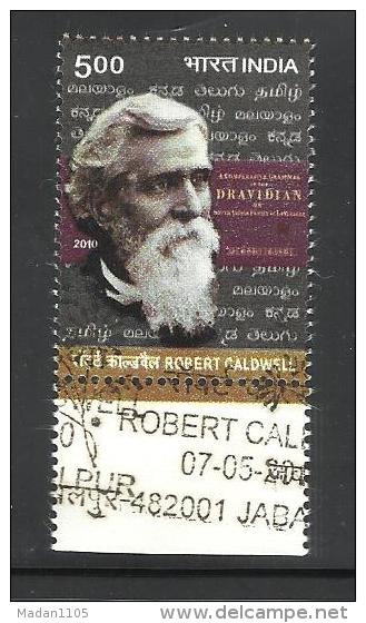 INDIA, 2010, FIRST DAY CANCELLED,  Robert Caldwell, Christian Evangelist Missionary, - Gebraucht