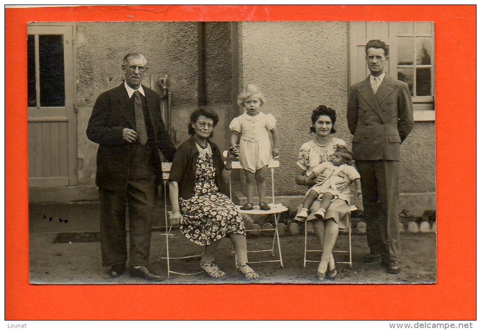 Carte Photo- à Identifier Famille - A Identifier