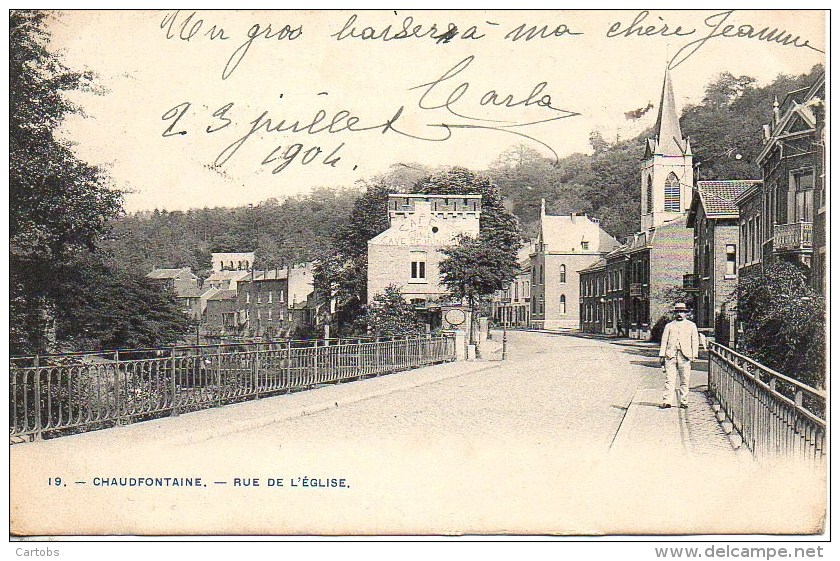 Belgique  CHAUDFONTAINE  Rue De L'Eglise - Chaudfontaine