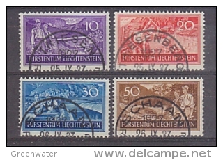 Liechtenstein 1937 Arbeitsbeschaffung 4v Used (26222A) - Gebruikt