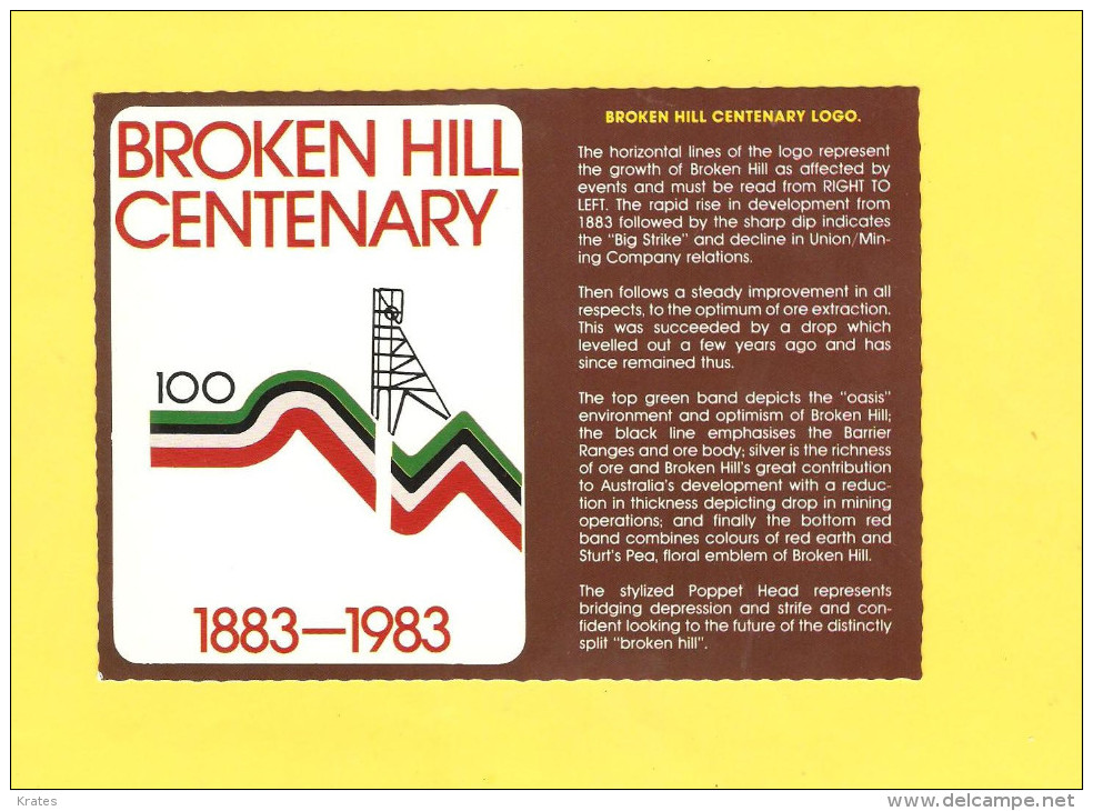 Postcard - Australia, Broken Hill    (V 26958) - Broken Hill