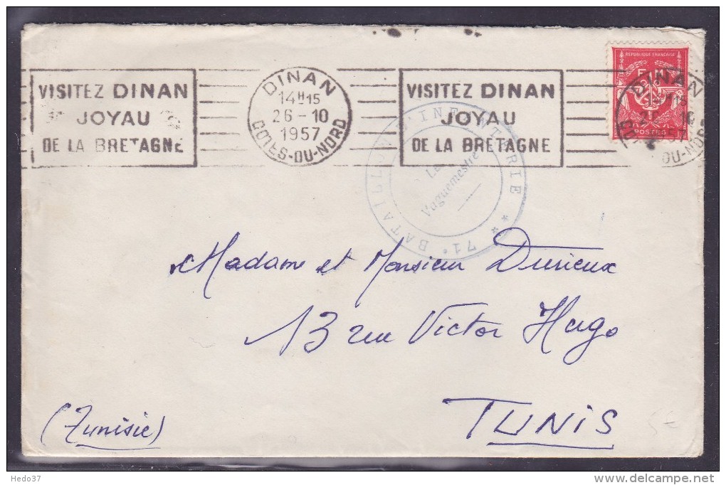 Cachet Militaire - Lettre - Cachets Militaires A Partir De 1900 (hors Guerres)