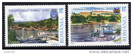 ROMANIA 2007 Danube Shipping  Set Of 2  MNH / **.  Michel 6252-53 - Neufs