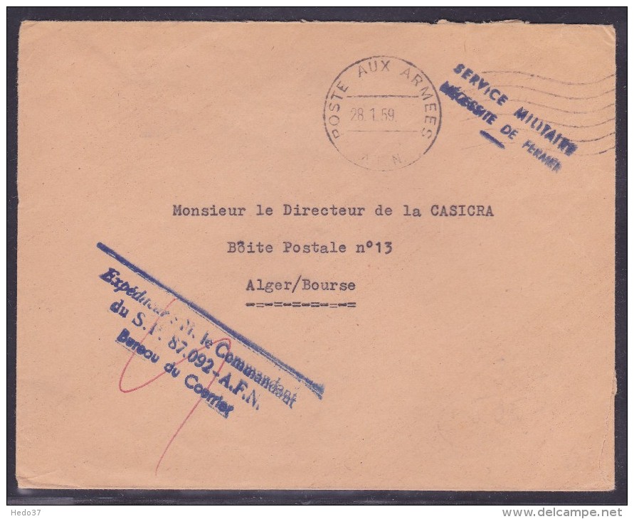 Cachet Militaire - Lettre - Cachets Militaires A Partir De 1900 (hors Guerres)