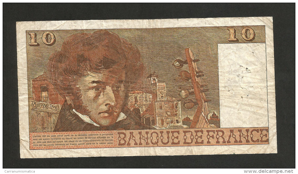 FRANCE - BANQUE De FRANCE - 10 FRANCS (1977) - BERLIOZ - Serie: C. 296 - 10 F 1972-1978 ''Berlioz''