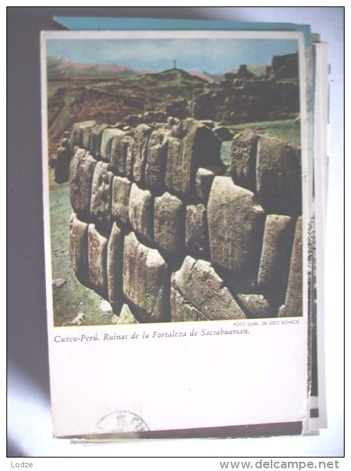 Peru Cuzco Ruinas De La Fortaleza Saczahuaman - Peru