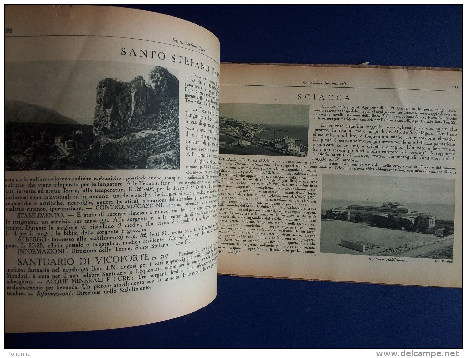 M#0L27 LUOGHI SOGG.CURA ITALIA TCI 1936 STAZI. IDROMINERALI/BAGNOLI/CARAMANICO/GAVERINA - Otros & Sin Clasificación