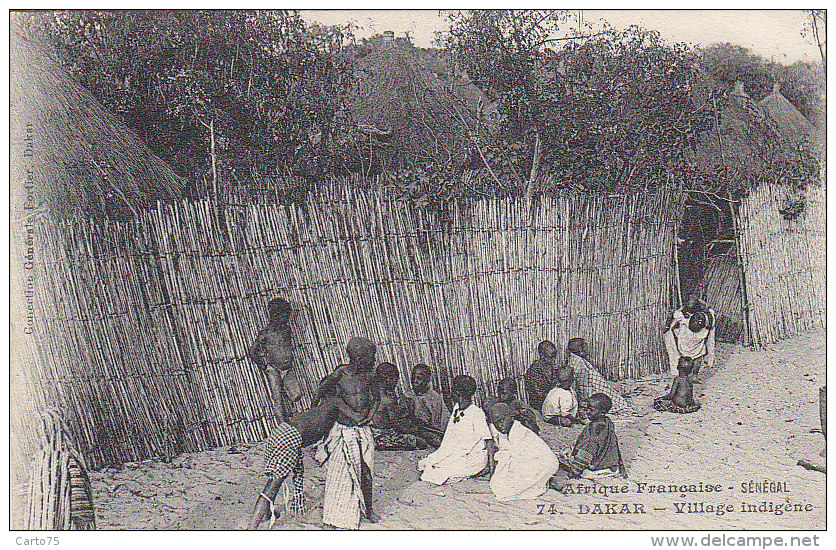 Sénégal - Dakar -  Village Indigène - Editeur Fortier N° 74 - Senegal