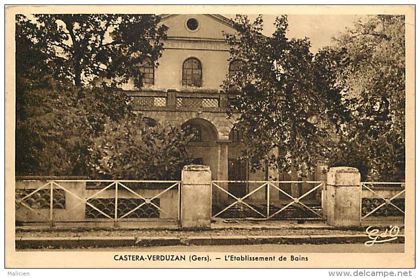 - Gers - Ref 185 - Castera Verduzan - L Etablissement Des Bains - - Castera
