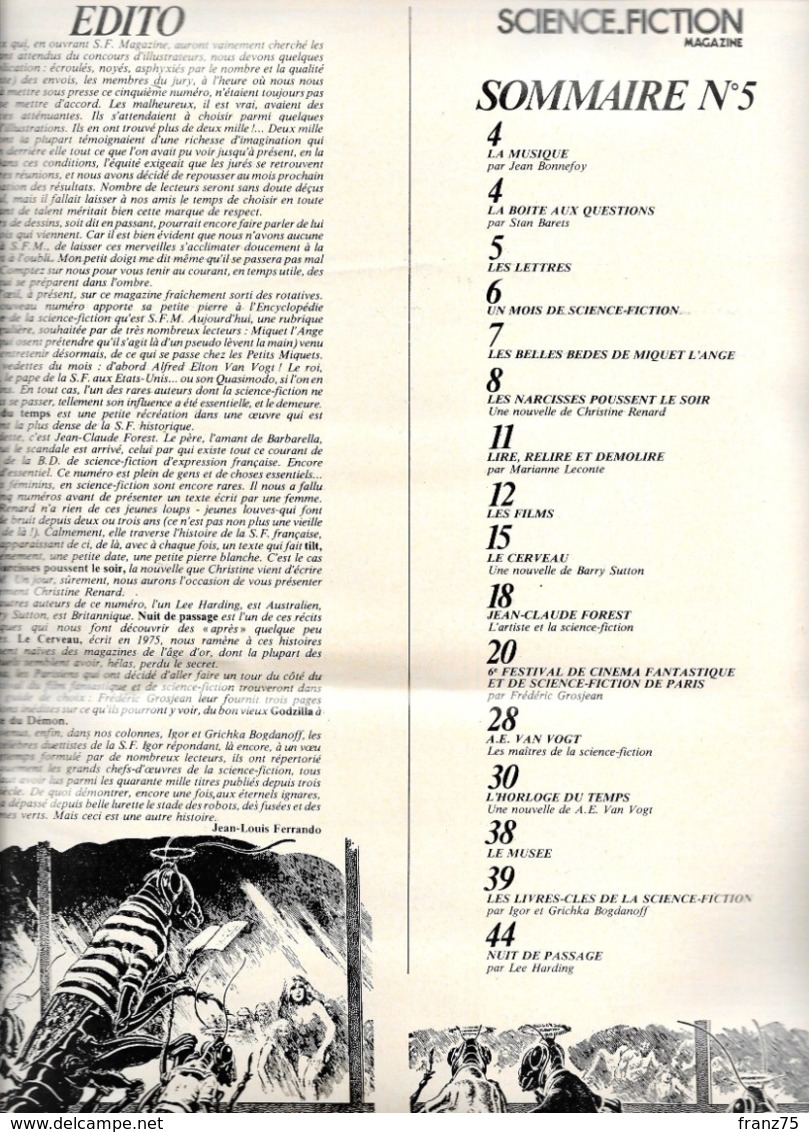 Science-Fiction Magazine-mensuel N°5 (Bruce Pennington)1977-TBE - Sonstige & Ohne Zuordnung