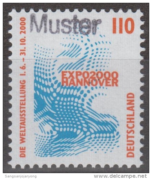 Specimen, Germany Sc1847 2000 Hanover Expo - 2000 – Hanovre (Allemagne)