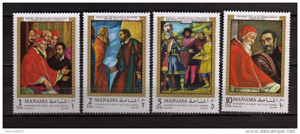 Manama **- 1970 - Tableaux De Michel-Ange. . MNH - Neuf.   Vedi Descrizione - Manama