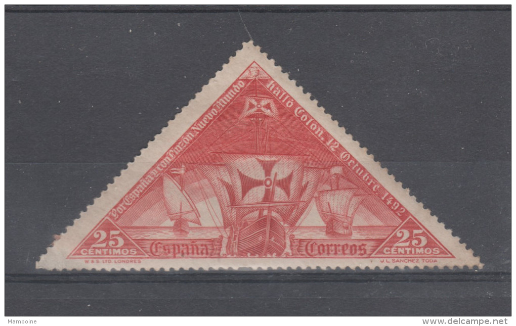 ESPAGNE 1930 . C Colomb N° 450  Neuf  X (charniere ) - Nuevos