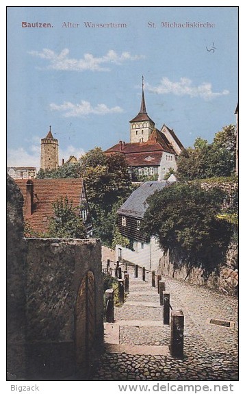 AK Bautzen Alter Wasserturm, St. Michaeliskirche Color Gel. Wilthen 7.9.16 - Bautzen