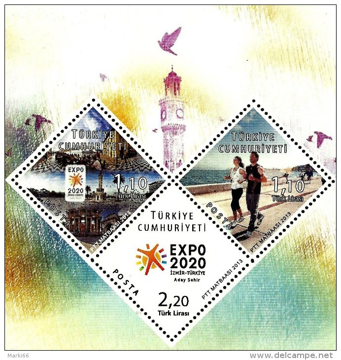 Turkey - 2013 - EXPO 2020 Izmir Candidacy - Mint Souvenir Sheet - Neufs