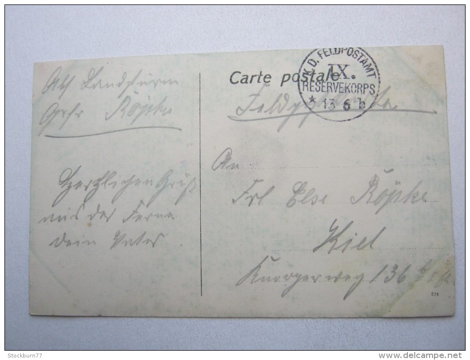 GUISCARD     , Cart Postale  Militaire  1914/18  ,   2 Scan - Guiscard