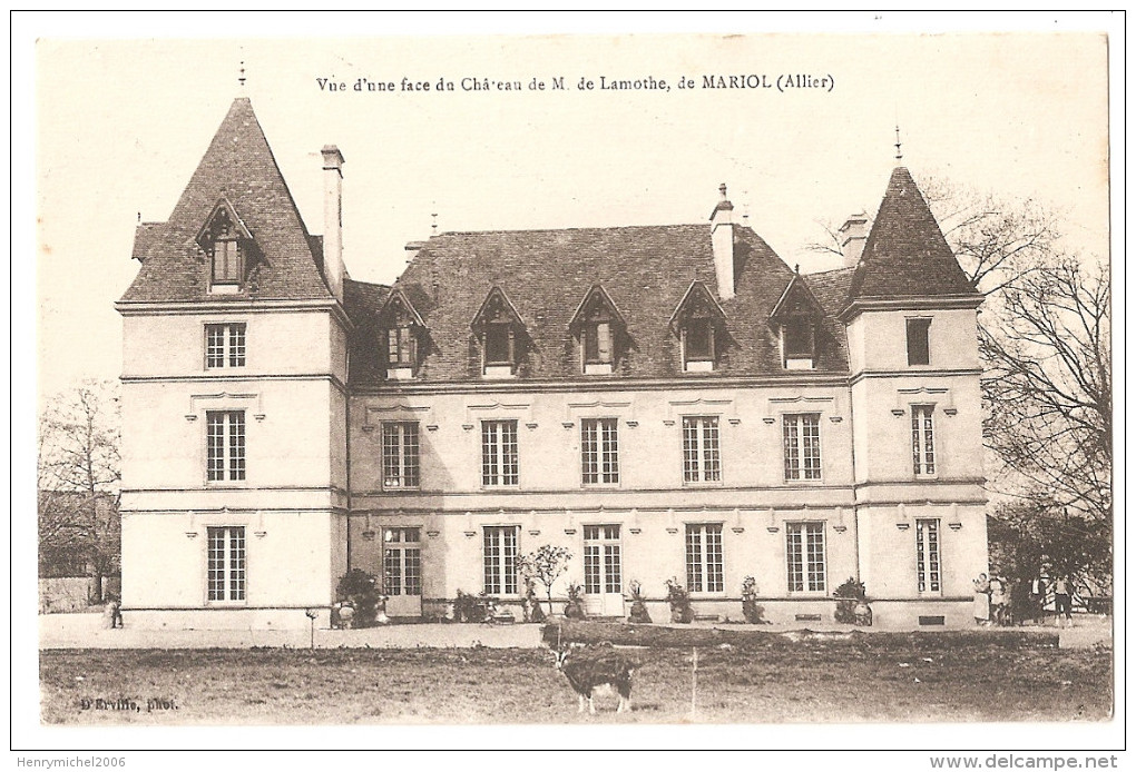 Allier - 03 - Mariol Chateau De M De Lamothe - Sonstige & Ohne Zuordnung