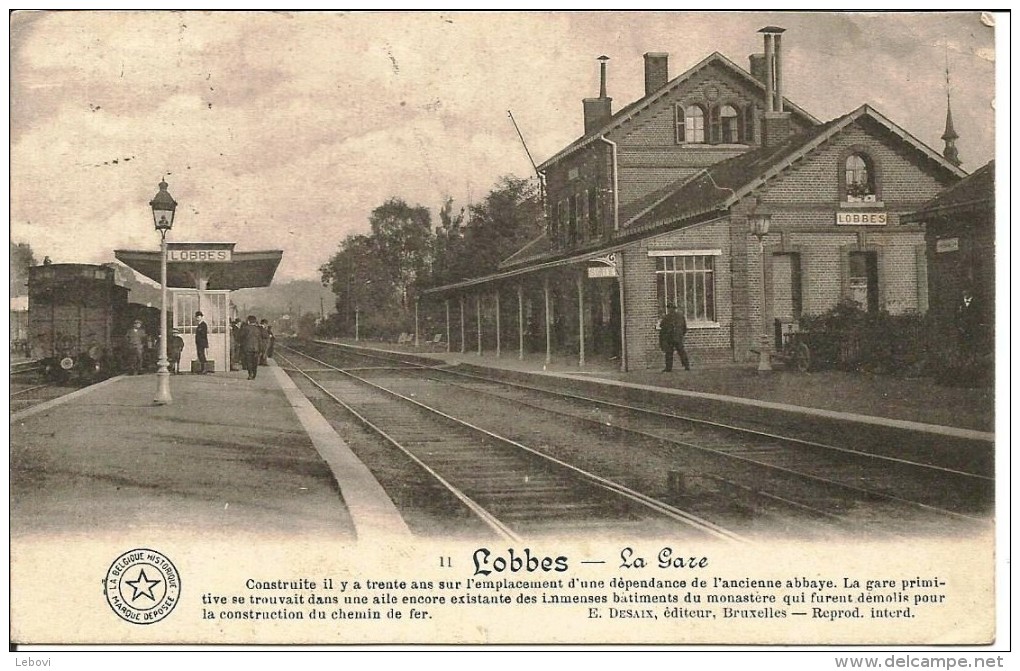 LOBBES « La Gare » - Ed. Desaix, Bxl (1912) - Lobbes