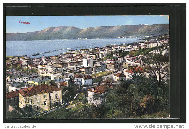 CPA Fiume, Vue Partielle - Kroatien