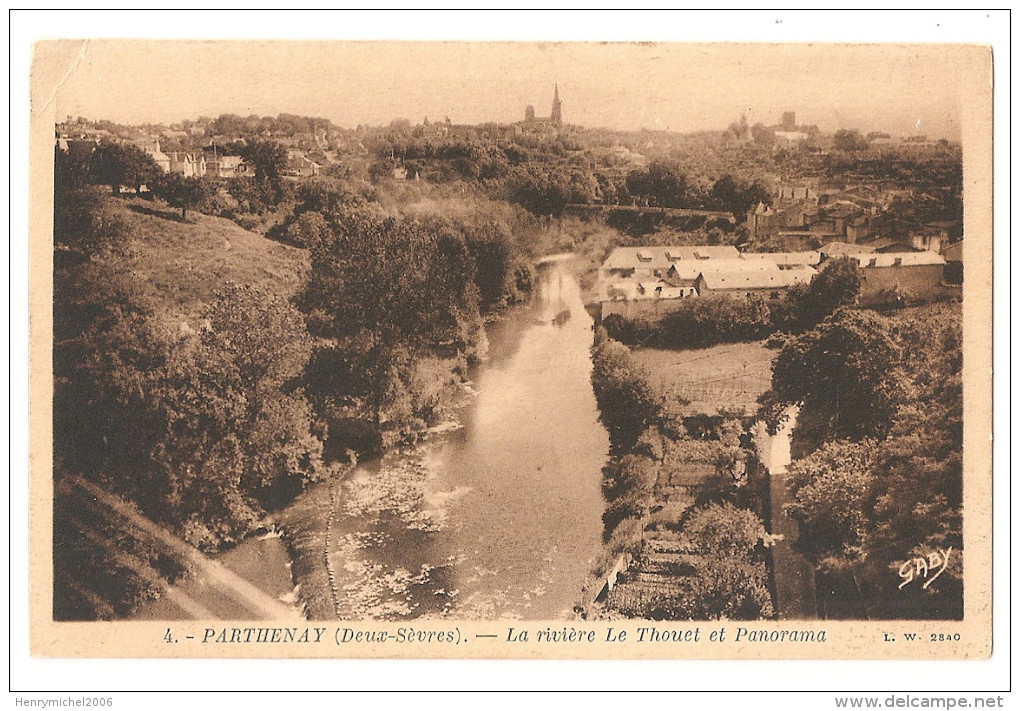 79 - Deux Sèvres - La Rivière Le Thouet Et Panorama - Parthenay