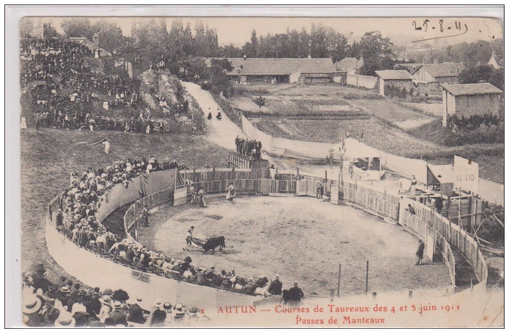 AUTUN. Courses De Taureaux 1911 - Autun