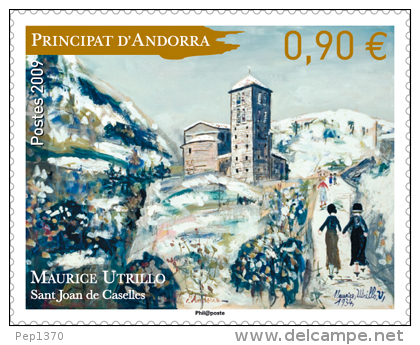 ANDORRA FRANCESA 2009 - PINTURA DE MAURICE UTRILLO  - YVERT Nº 675 - Nuovi