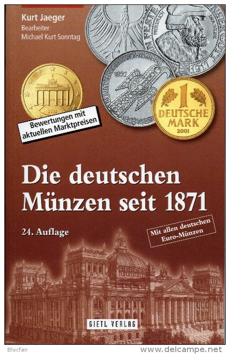 Jäger Münzen-Katalog Deutschland 2016 Neu 25€ Für Münzen Ab 1871 Und Numisbriefe Numismatic Coins Of Old And New Germany - Falsi
